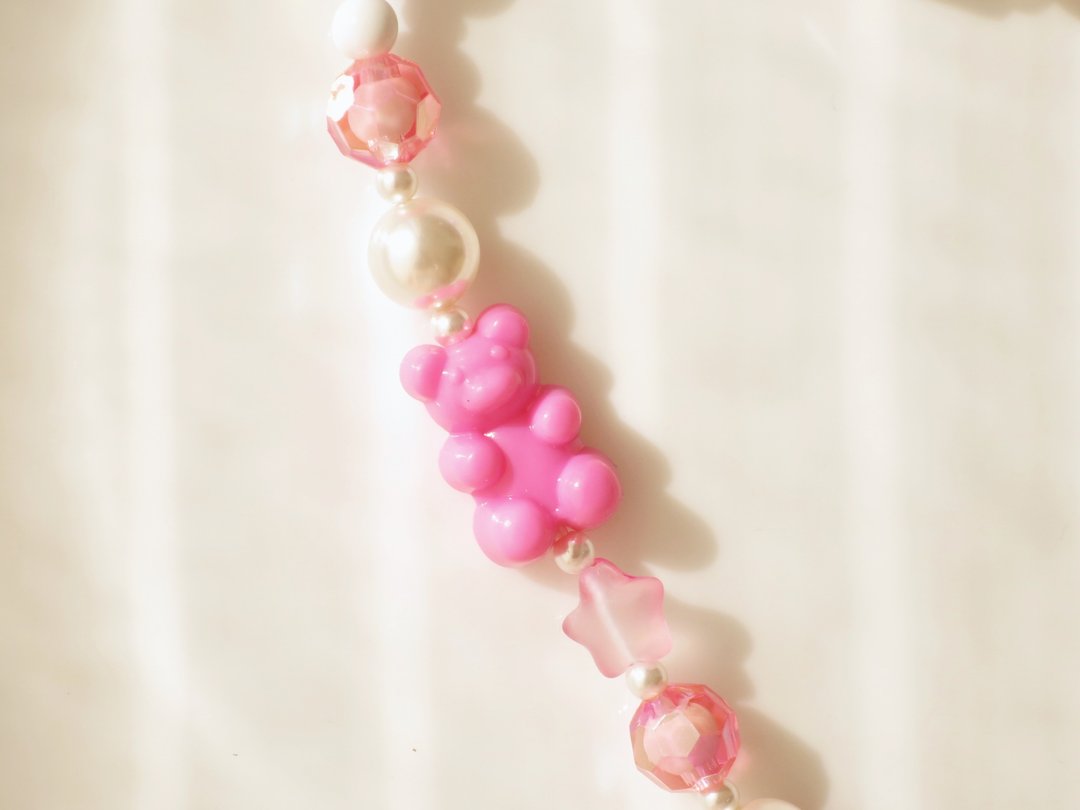 芭比 小熊软糖 Gummy Bear 手机挂绳 - 挂绳/吊绳 - 塑料 粉红色