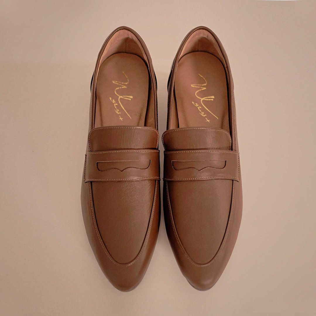 Penny Loafer Dark Brown(复古棕) 经典乐福 | WL - 女款牛津鞋/乐福鞋 - 真皮 咖啡色
