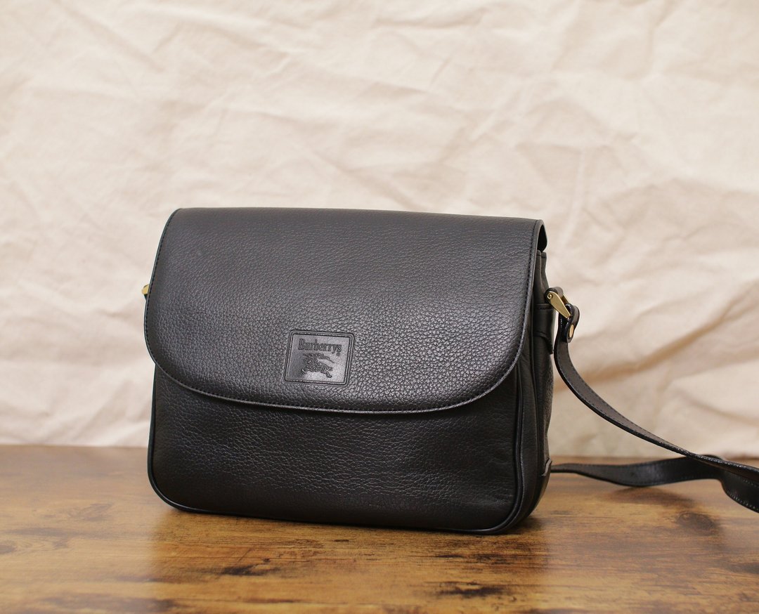 Back to Green:: 经典复古Burberry bg-12 vintage bag - 侧背包/斜挎包 - 真皮 