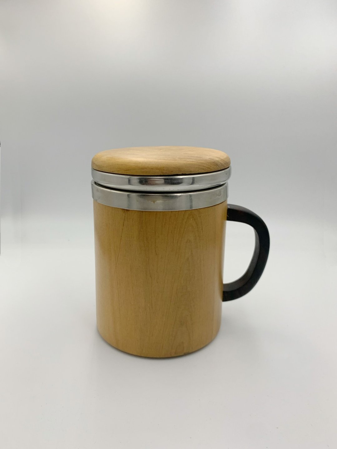 桧木双色马克杯不锈钢杯 - 其他 - 木头 
