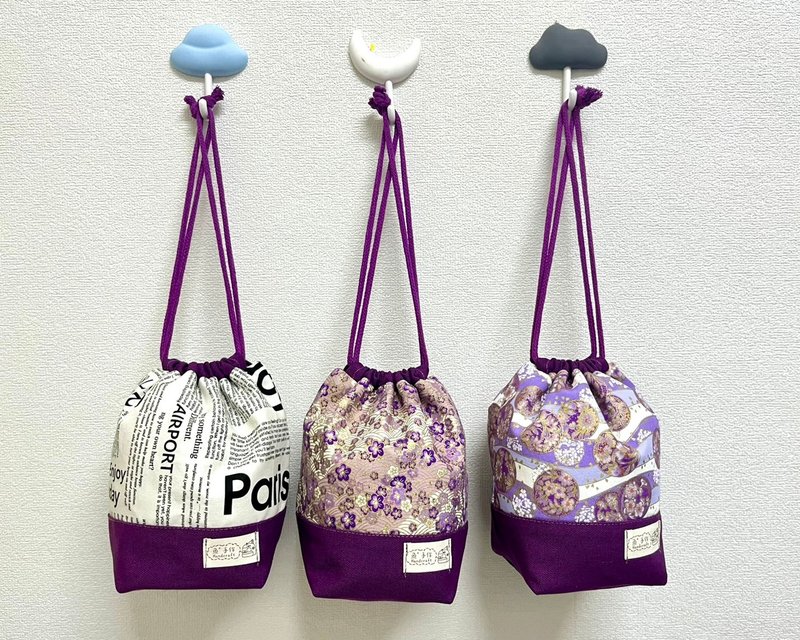 束口袋/收纳包 - 束口袋双肩包 - 棉．麻 多色