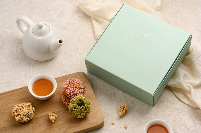 【新年礼盒首选】手作酱香米饼礼盒 15入 X 30盒 | 企业礼 长辈礼 - 零食/点心 - 新鲜食材 绿色