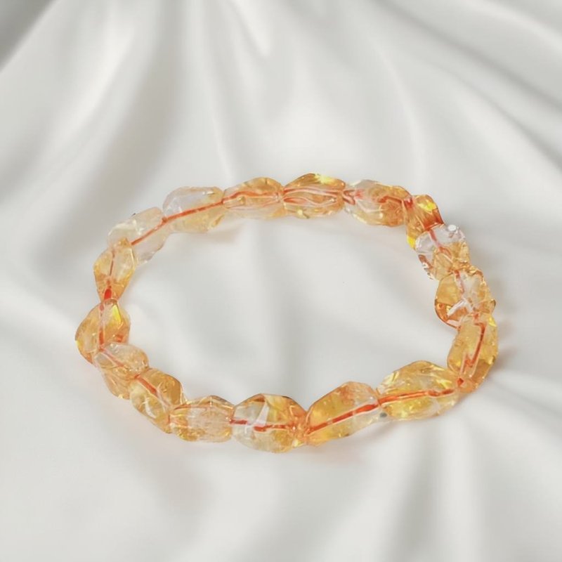 天然黄水晶手链| 天然水晶 | 送礼 - 手链/手环 - 水晶 橘色