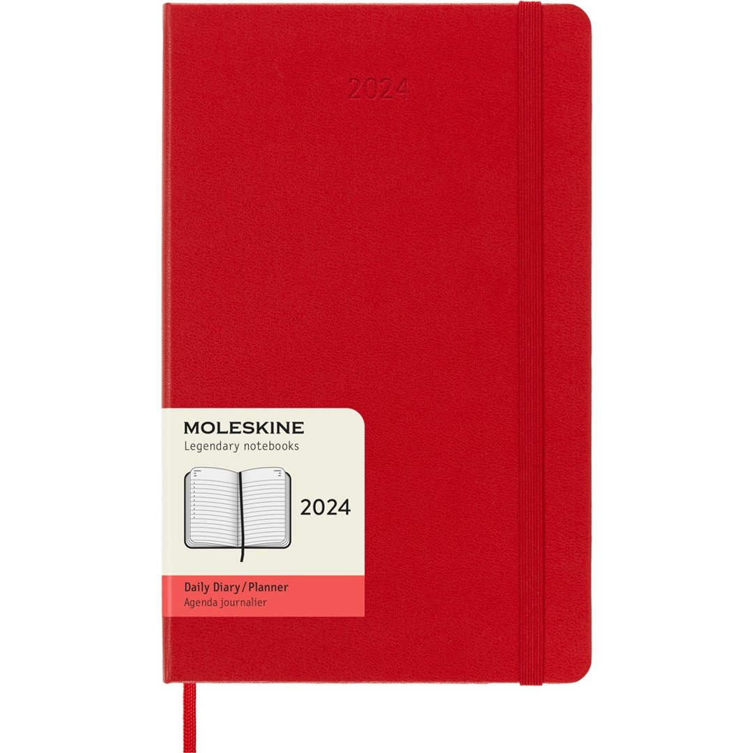 _勿上架_MOLESKINE 2024 日记手帐 12M 硬壳 L 型红 烫金服务 - 笔记本/手帐 - 纸 红色