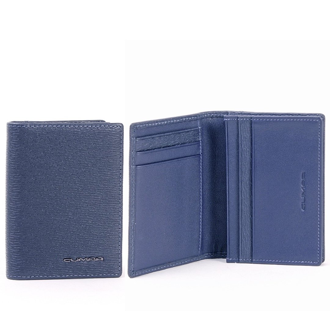 CUMAR 真皮/皮夹/ RIPPLE S 卡片(名片)夹 /RIPPLE S CARD HOLDER - 名片夹/名片盒 - 真皮 蓝色