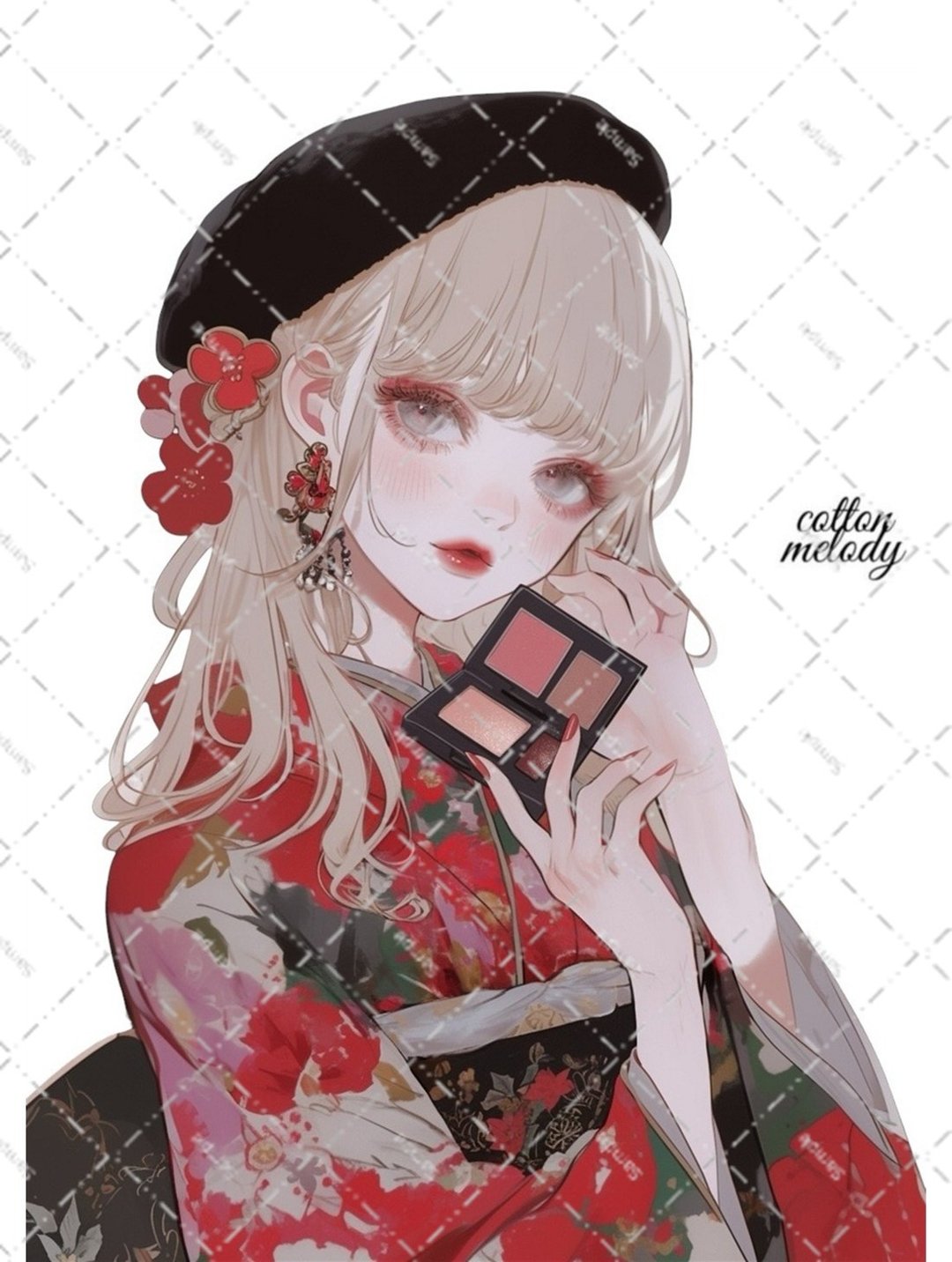 原创贴纸 no.7735 人物贴纸 原创贴纸 人物贴纸 女孩贴纸 原创人物贴纸 - 贴纸 - 纸 