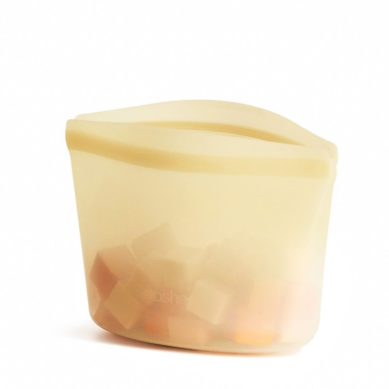 【新品】美国 Stasher 碗形硅胶密封袋-S-黄 - 便当盒/饭盒 - 硅胶 黄色