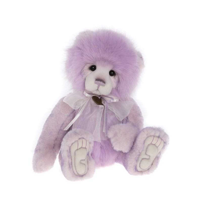 Monica 手工制作精致动物玩偶 Bear 泰迪熊 熊 - 玩偶/公仔 - 聚酯纤维 紫色