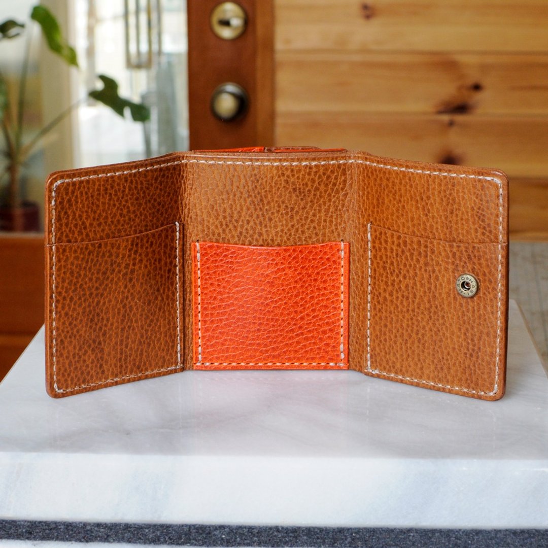 Compact tri-fold wallet No.5 Dolaro - 皮夹/钱包 - 真皮 多色