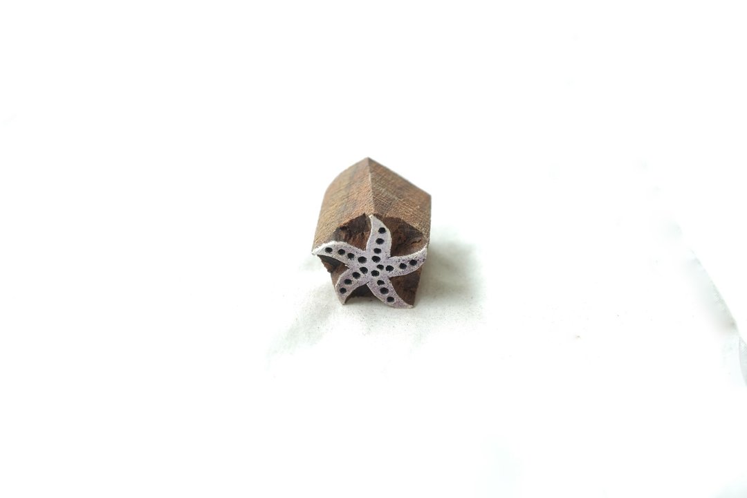 Printwood Starfish woodstamp : Size 2.5 x 3 cm - 印章/印台 - 木头 