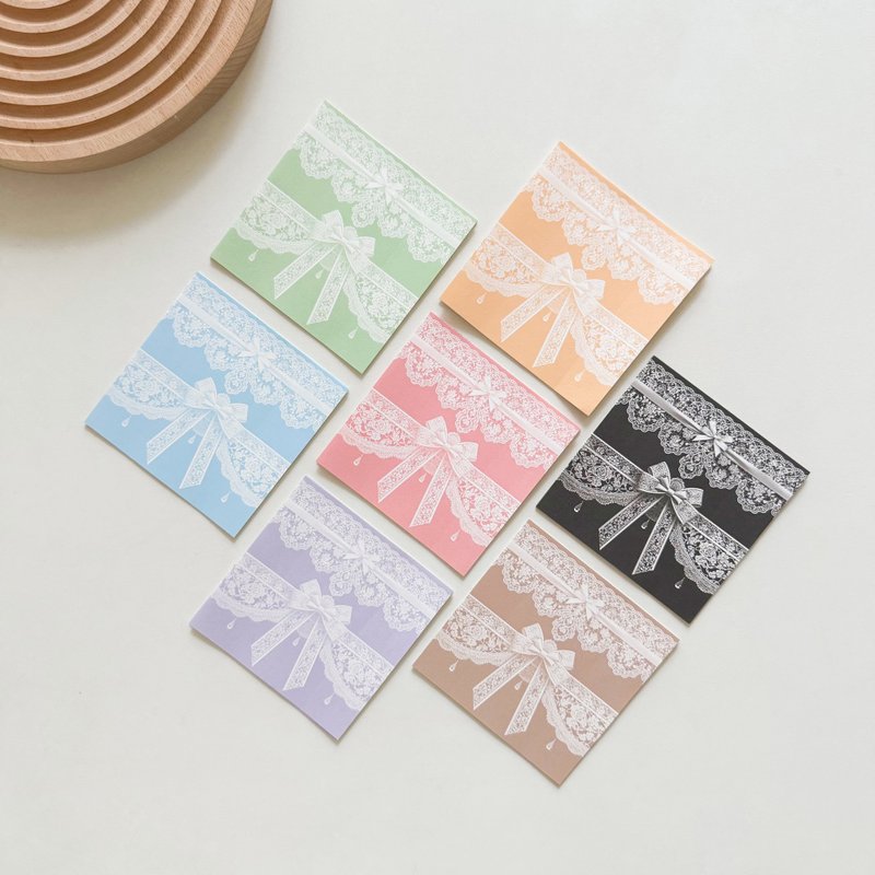 疗愈系缎带蕾丝纸质贴纸 - 贴纸 - 纸 
