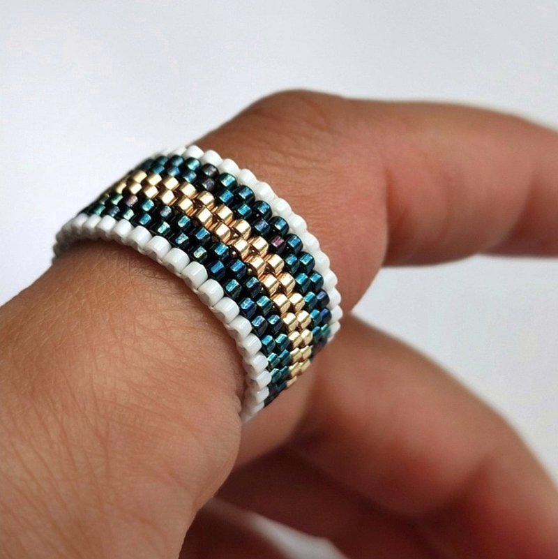 PDF 教学 - 串珠仙人掌戒指 - Logo 设计/图案设计 - 其他材质 