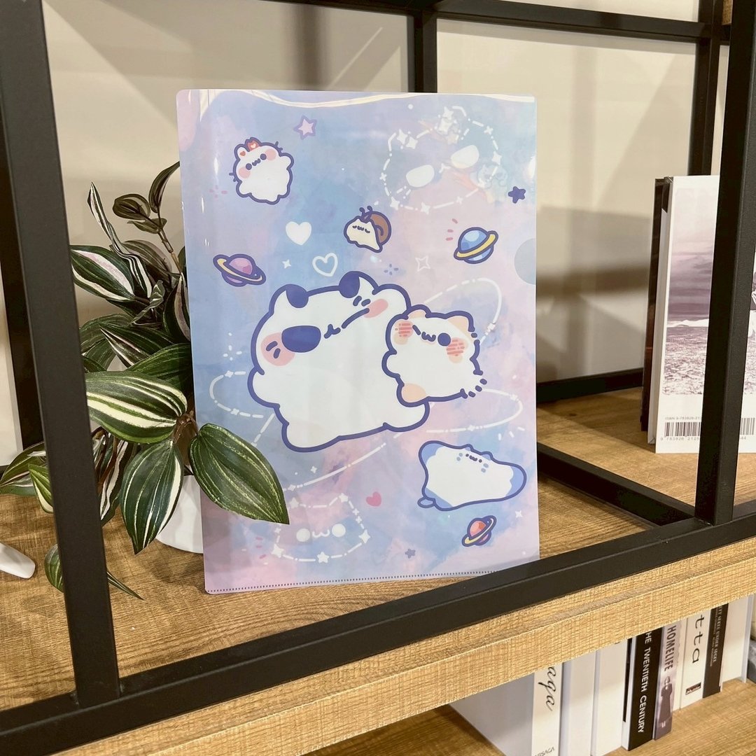 坏喵与毛喵 - L型资料夹(共三款)/ 疗愈 可爱 猫 文具 - 文件夹/资料夹 - 其他材质 