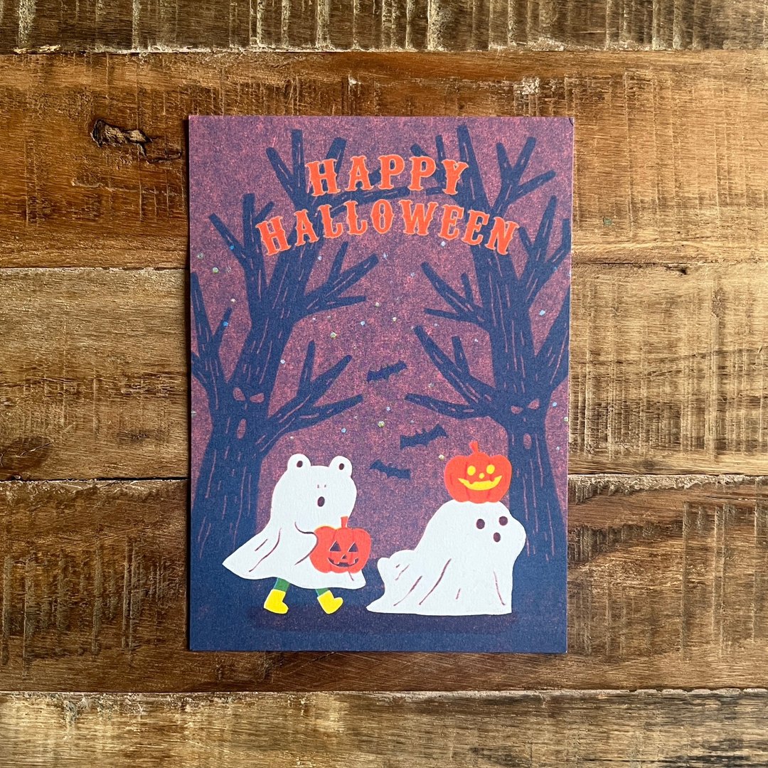 万圣节/小呱小蜗爱捣蛋/trick or treat/明信片 - 卡片/明信片 - 纸 多色