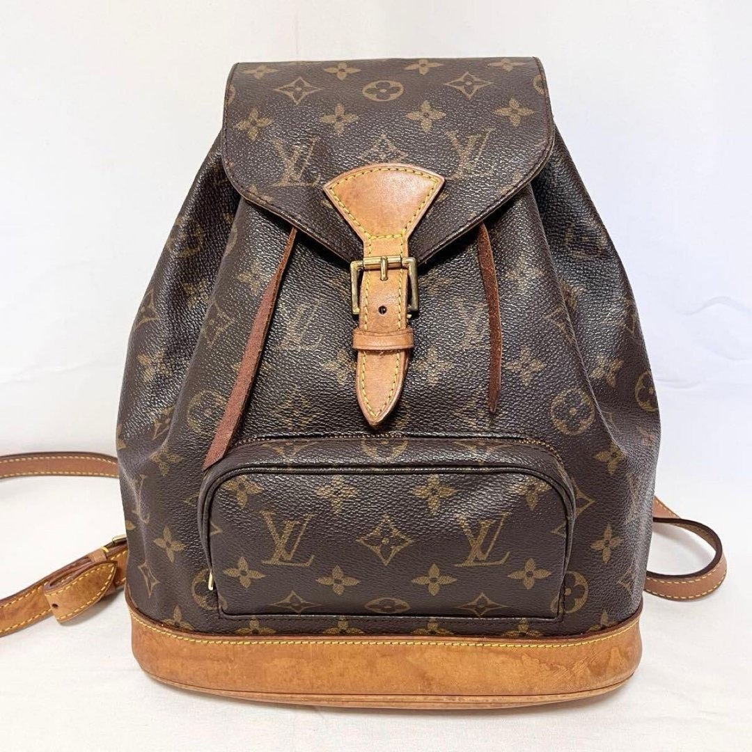 正品 Louis Vuitton 路易威登 Montsouris MM Monogram 后背包 双肩包 PVC 皮革 日本直送 - 后背包/双肩包 - 其他材质 