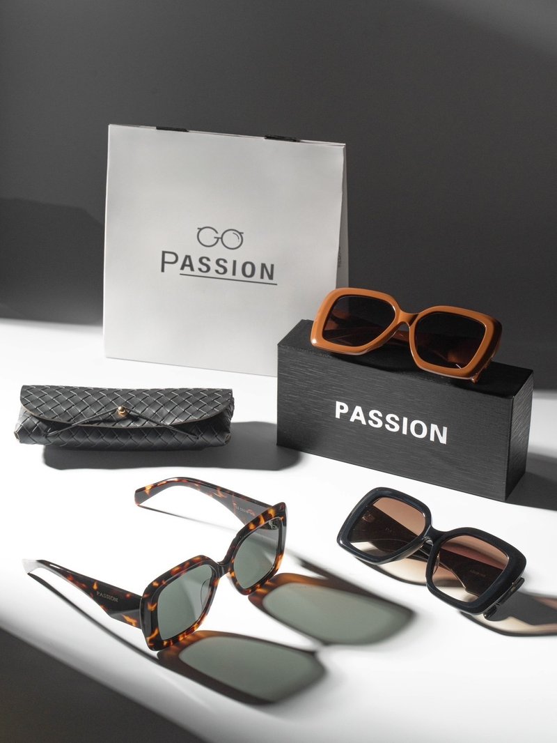 Passion 几何时尚太阳眼镜 墨镜 - 墨镜 - 其他材质 