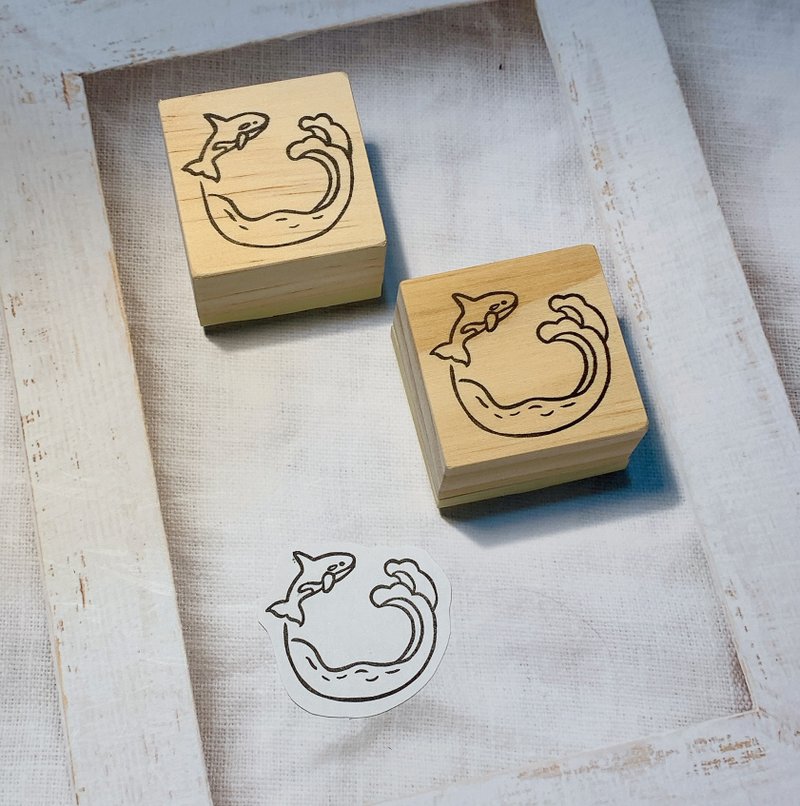 【手刻章】Ocean系列 虎鲸 I - 印章/印台 - 其他材质 