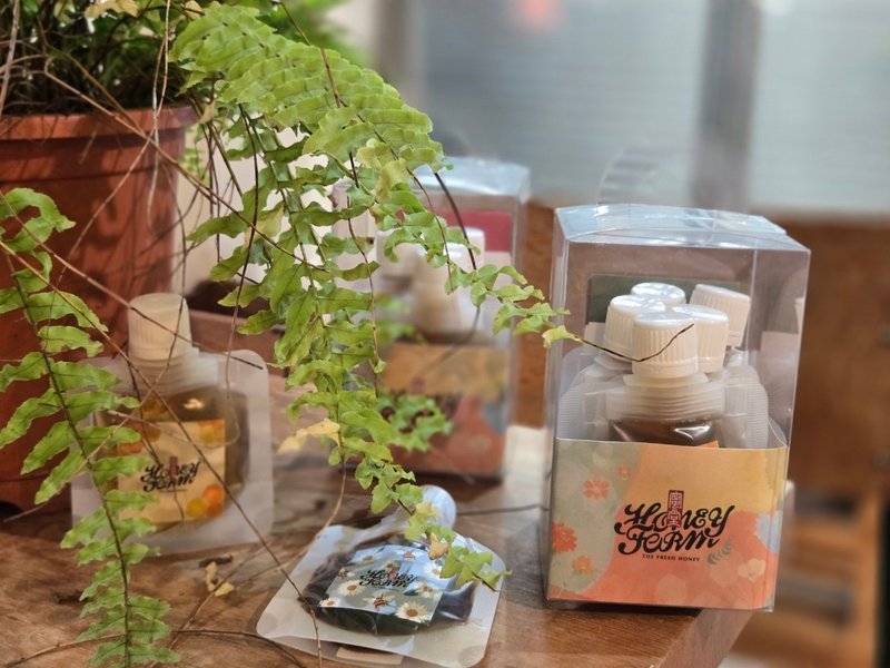 小蜜提礼盒  30克随身包蜂蜜5入 - 蜂蜜/黑糖 - 新鲜食材 橘色