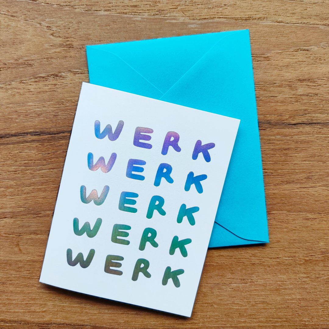Werk Werk Werk Werk Werk 祝福卡 - 卡片/明信片 - 纸 多色
