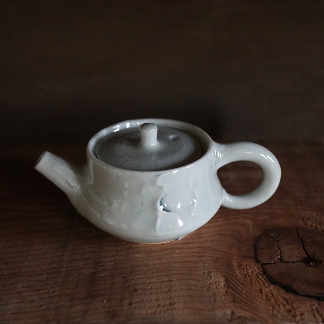 柴烧迷你壶 115 cc _ y04 - 茶具/茶杯 - 瓷 白色