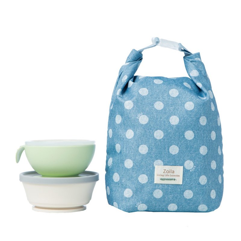 SGS认证99.9%抑菌_锌离子抗菌收纳袋 (波卡丹宁) - 化妆包/杂物包 - 尼龙 蓝色