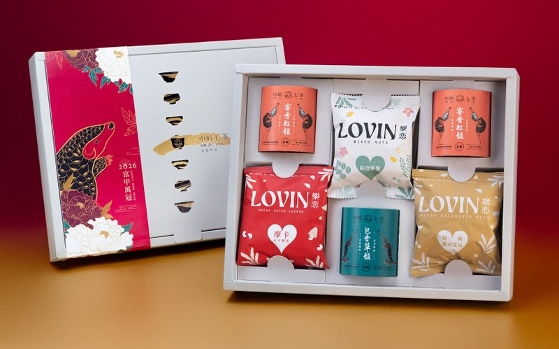 【富甲万冠】坚果茶食礼盒 - 茶 - 植物．花 