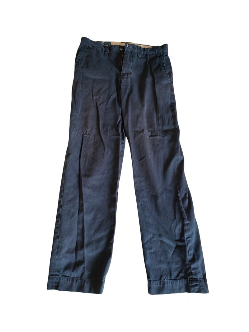 Ralph Lauren 中古垂感长裤 - 中性裤装 - 棉．麻 蓝色