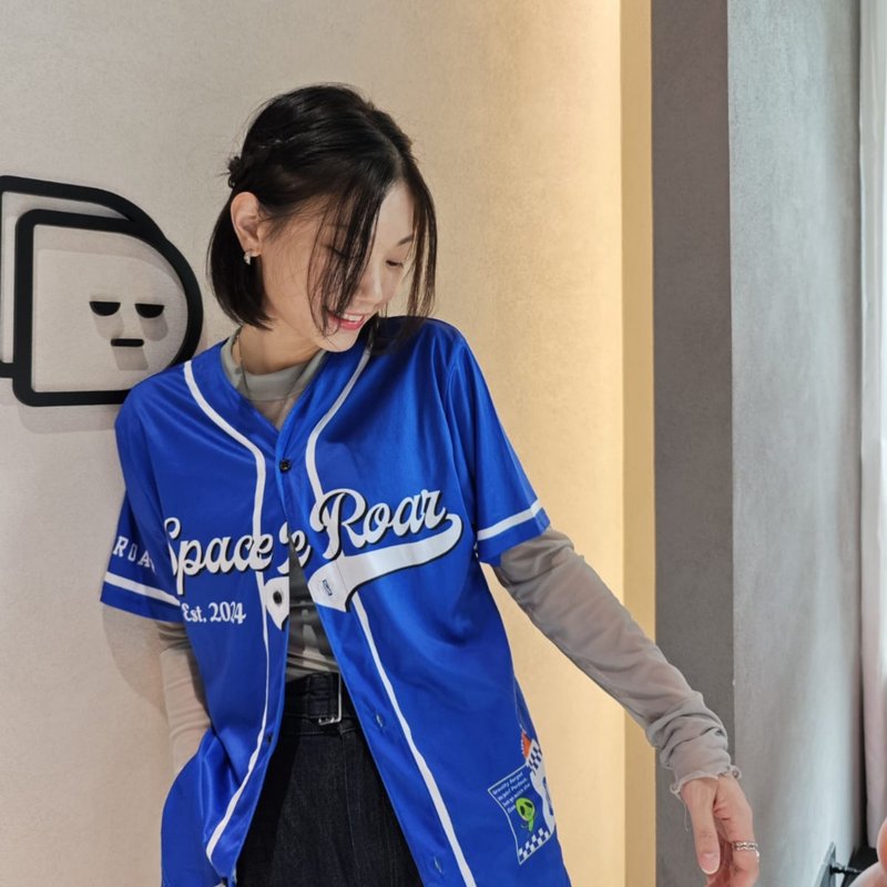 【定制宠物棒球衫】幽默太空风格 / 带着毛孩周围走 / 速干舒适 - 订制抱枕/饰品 - 其他材质 蓝色