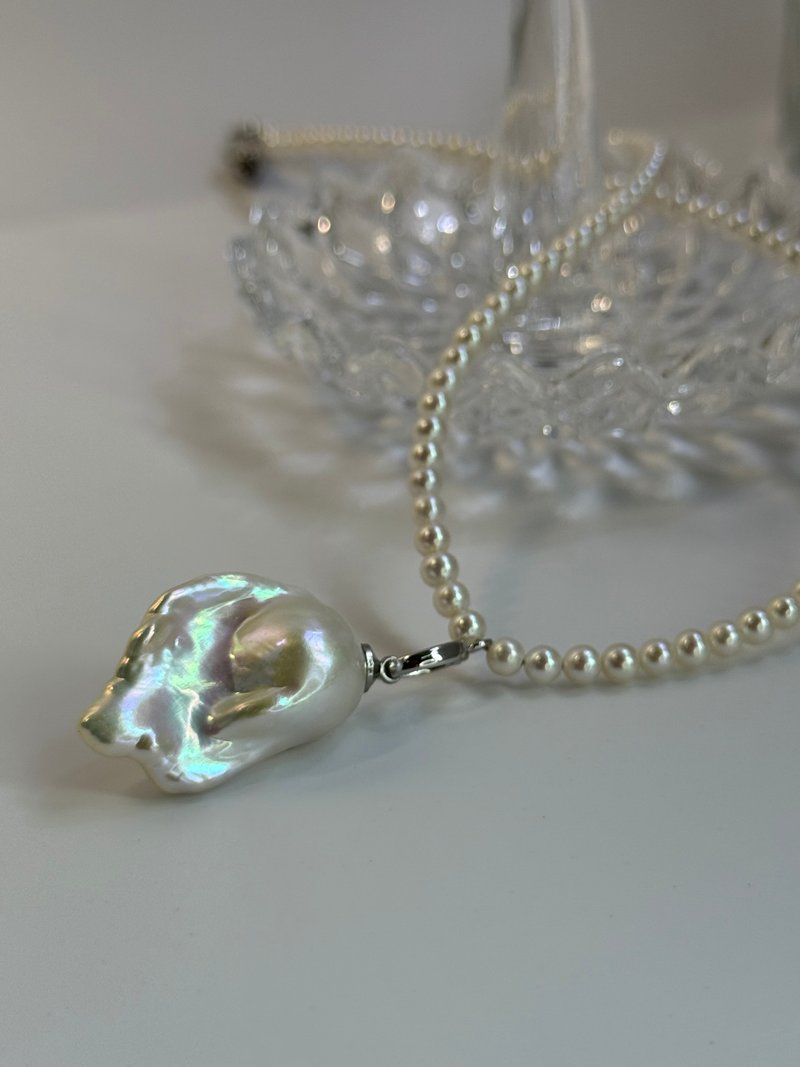 雪天使之翼 巴洛克珍珠项链 - 项链 - 珍珠 白色