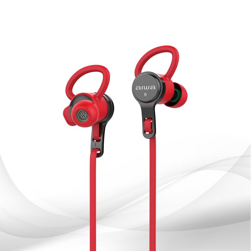 【AIWA】 爱华 耳挂式蓝牙运动耳机 EB602 - 耳机 - 其他材质 红色