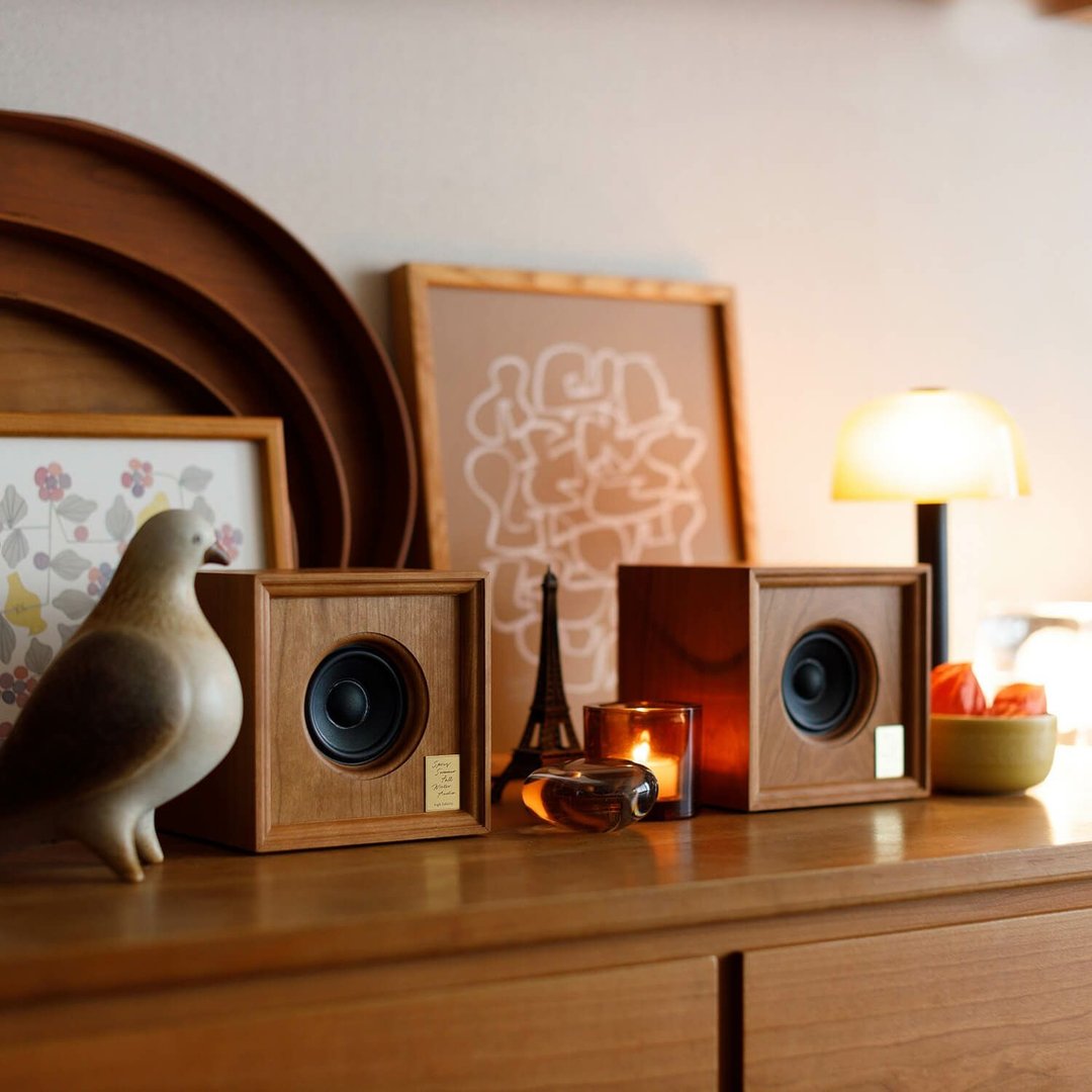 SSFWA│Little Speaker / classic (2个套装) - 扩音器/喇叭 - 木头 咖啡色