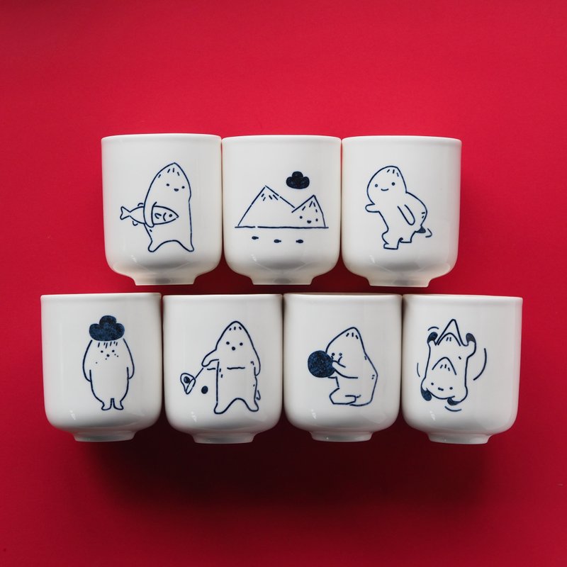 龟龟水杯 220ml 【龟山龟怪系列】 - 咖啡杯/马克杯 - 瓷 白色