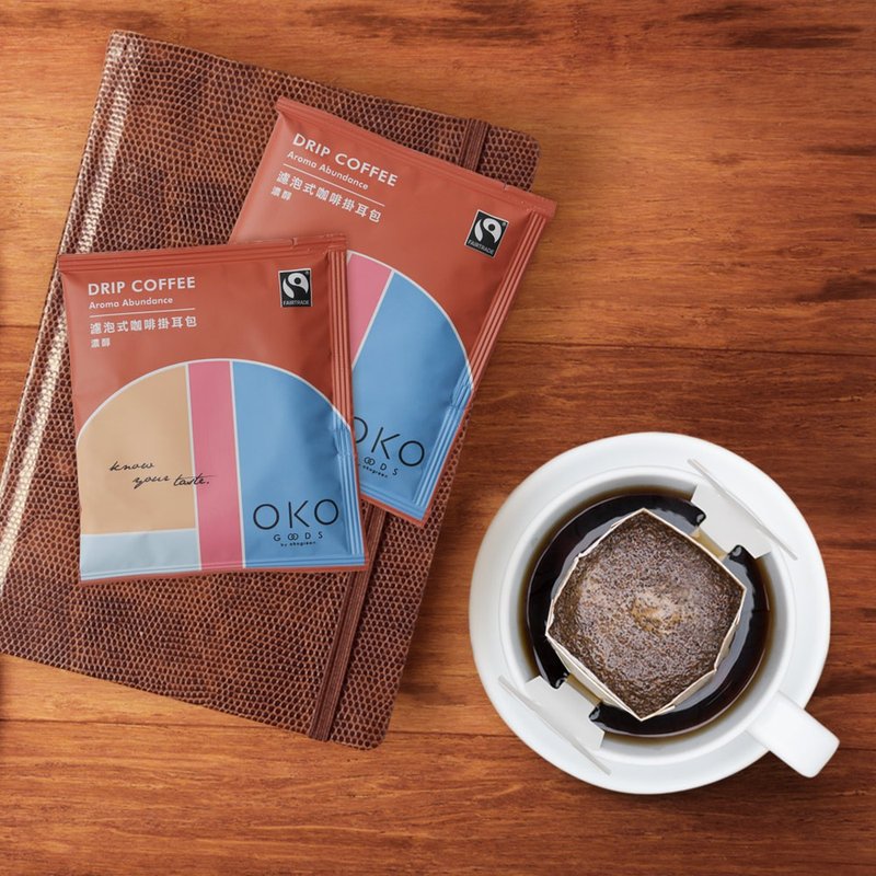 【生态绿 OKO】滤泡式咖啡挂耳包30入－浓醇红 - 咖啡 - 新鲜食材 红色