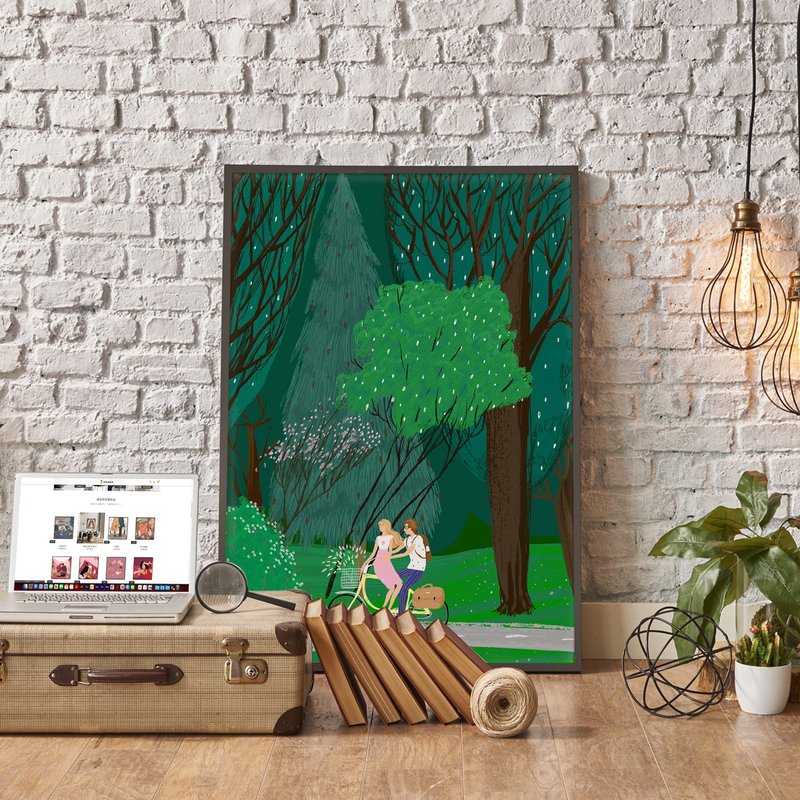 我们的甜蜜时光 - 情侣/家居/民宿/咖啡厅/工作室/挂画/送礼/布置 - 海报/装饰画/版画 - 棉．麻 多色