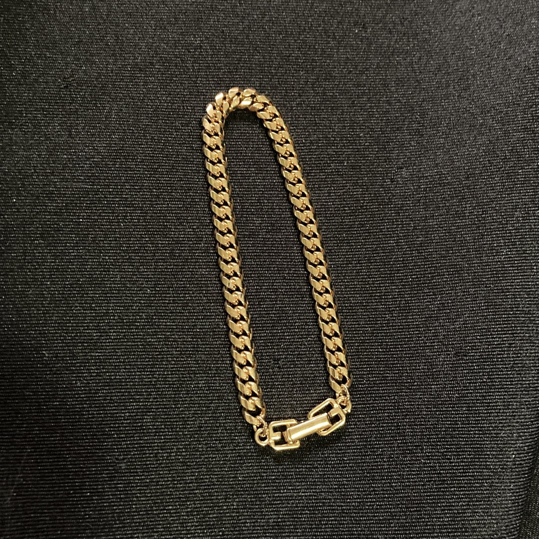 售完 GIVENCHY 纪梵希 瑞士 金色 古董饰品 古董手链 vintage - 手链/手环 - 其他金属 金色