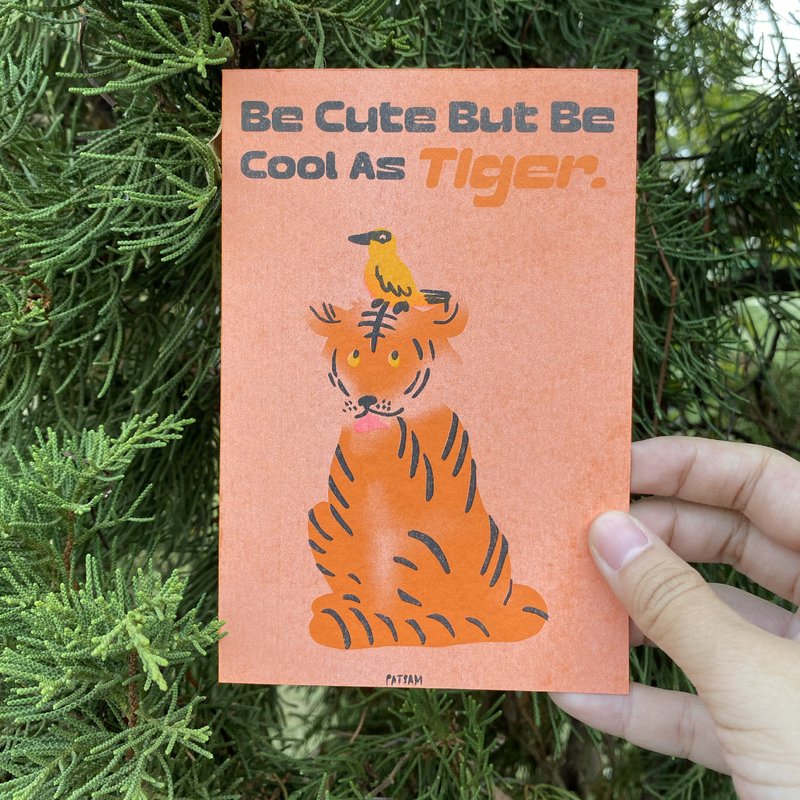 可爱又帅气的虎 - 卡片/明信片 - 纸 多色