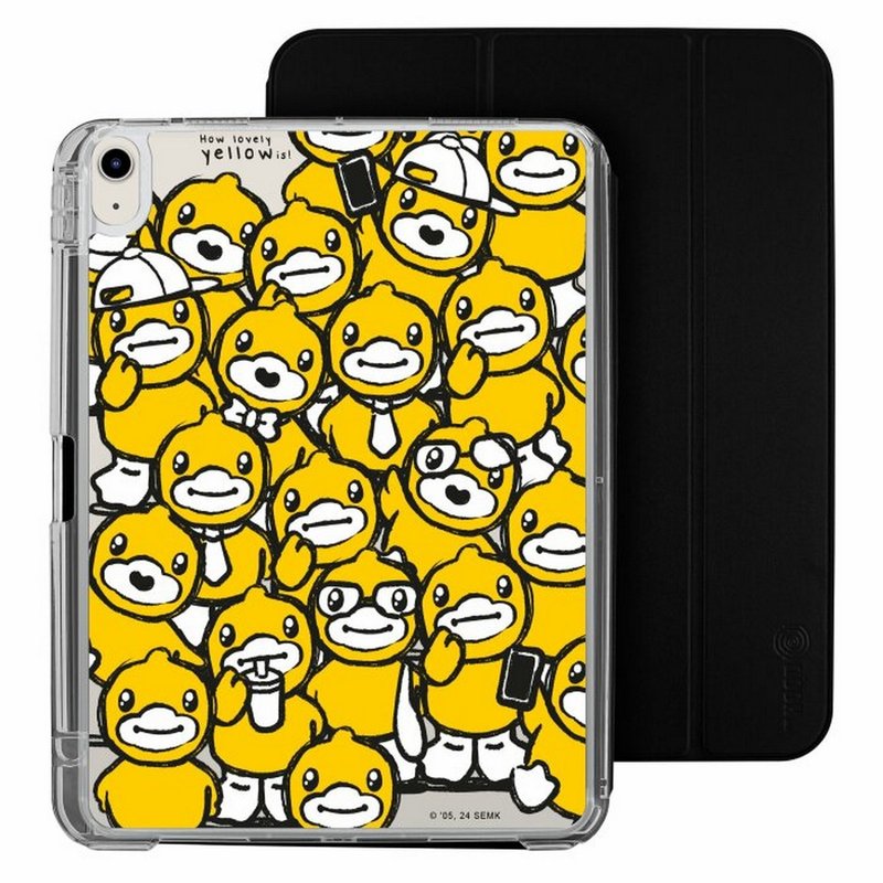小黄鸭一家 iPad Air /Pro 2024mini7可拆式防摔透明实色折套 - 平板/电脑保护壳 - 塑料 多色