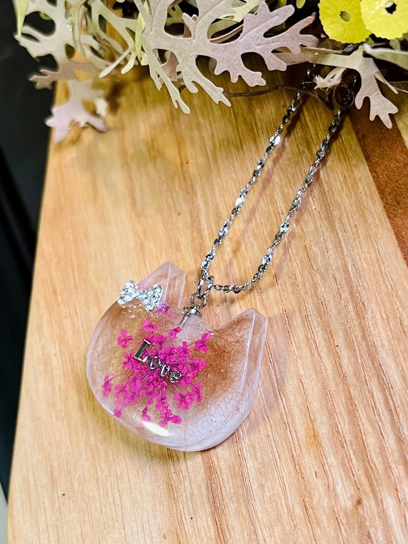 定制 猫咪项链 宠物毛/胎毛 骨头 牙齿 项链 脐带 胎毛 - 项链 - 树脂 咖啡色