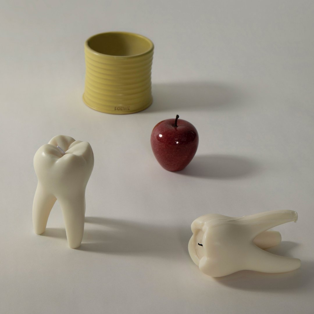 Teeth Candle 健康牙齿 造型蜡烛 天然豆蜡 環保無香 - 蜡烛/烛台 - 其他材质 白色