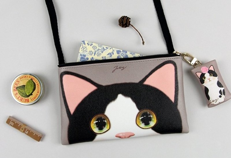 Jetoy,甜蜜猫 多用途 侧背包_Jewerly J1712403 - 手拿包 - 其他材质 多色