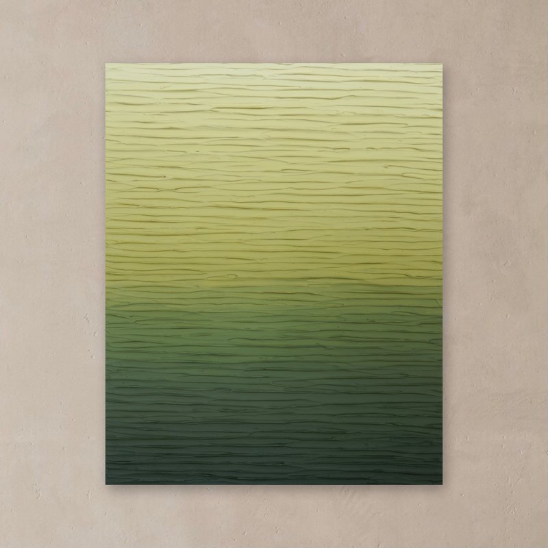 【寂静之流】绘画-绿内墙装饰 - 海报/装饰画/版画 - 压克力 绿色