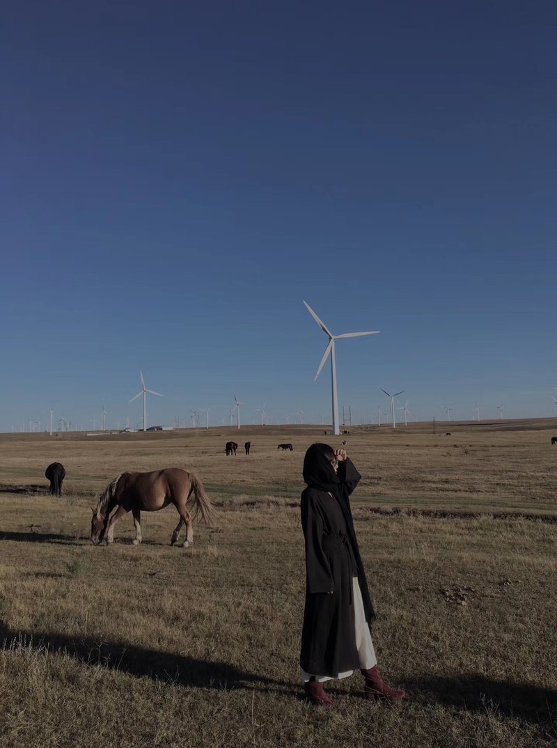 絲綢般柔順的天丝面料 漢服 无扣系带風衣外套 贈腰封 - 女装西装外套/风衣 - 羊毛 黑色