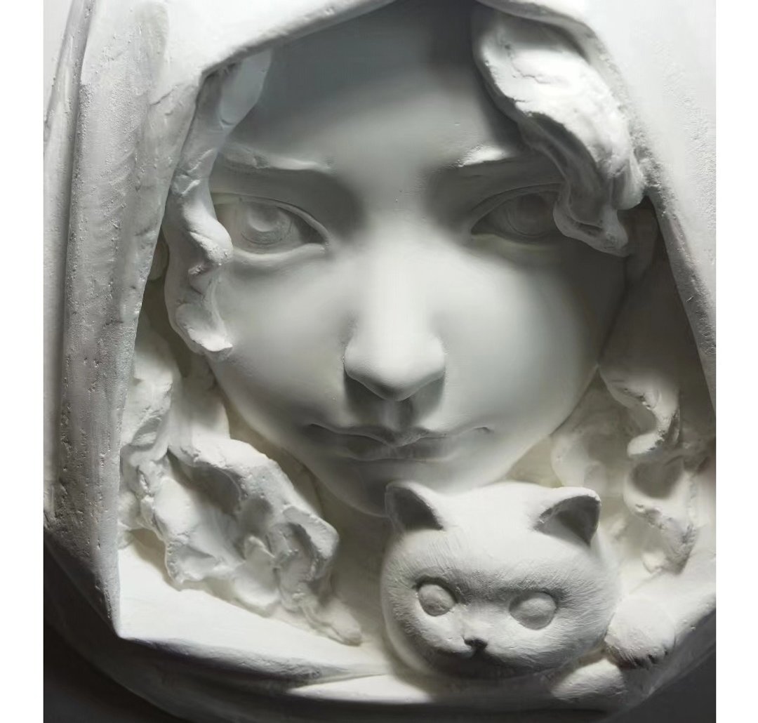 挂饰 | 手作 | 雕塑挂件 | 超硬石膏 | 旅行NO.1 I  限量艺术作品 - 吊饰 - 其他材质 白色