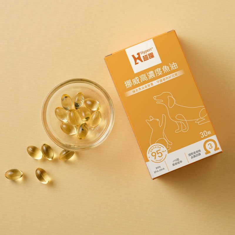 【猫狗保健品】Hyperr超跃 保健+挪威高浓度鱼油 30入 犬猫适用 - 其他 - 其他材质 