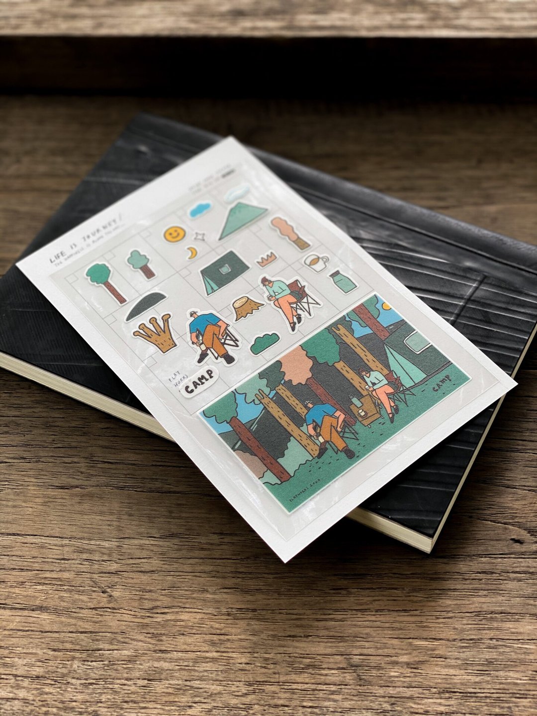 Washi paper sticker : Camping - 贴纸 - 纸 多色