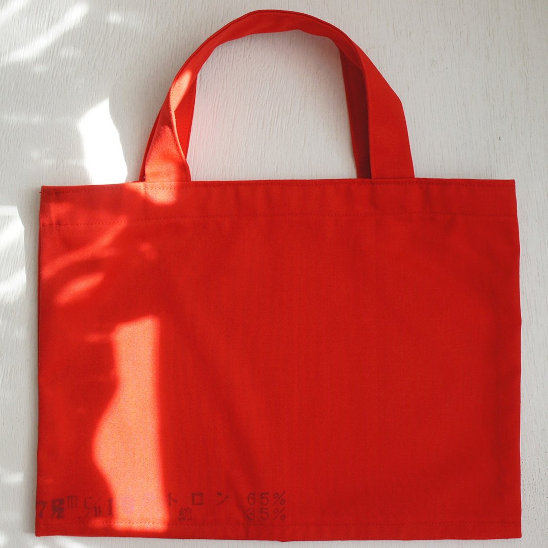 Ba-ba handmade mini carrying bag  No.B5B3 - 手提包/手提袋 - 其他材质 红色