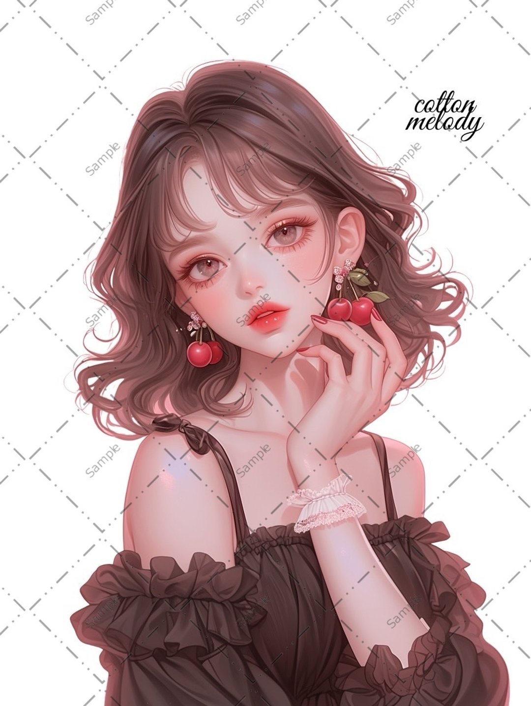 原创贴纸 no.1392 人物贴纸 原创贴纸 女孩贴纸 原创人物贴纸 - 贴纸 - 纸 