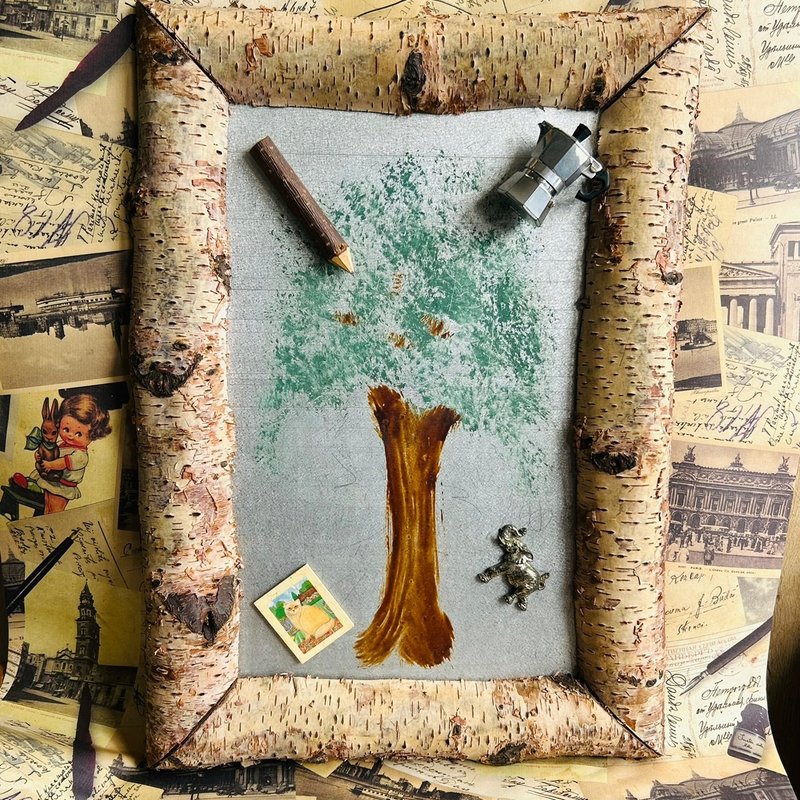 英国 Fallen Fruits手工桦木框磁铁挂画 │原木挂画 - 画框/相框 - 其他金属 多色