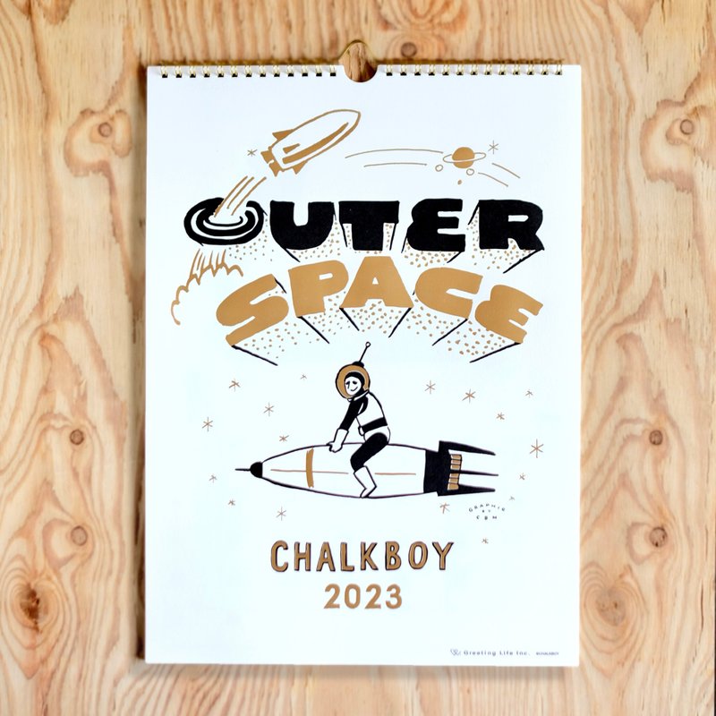 CHALKBOY 2023 Wall Calendar - 年历/台历 - 纸 白色