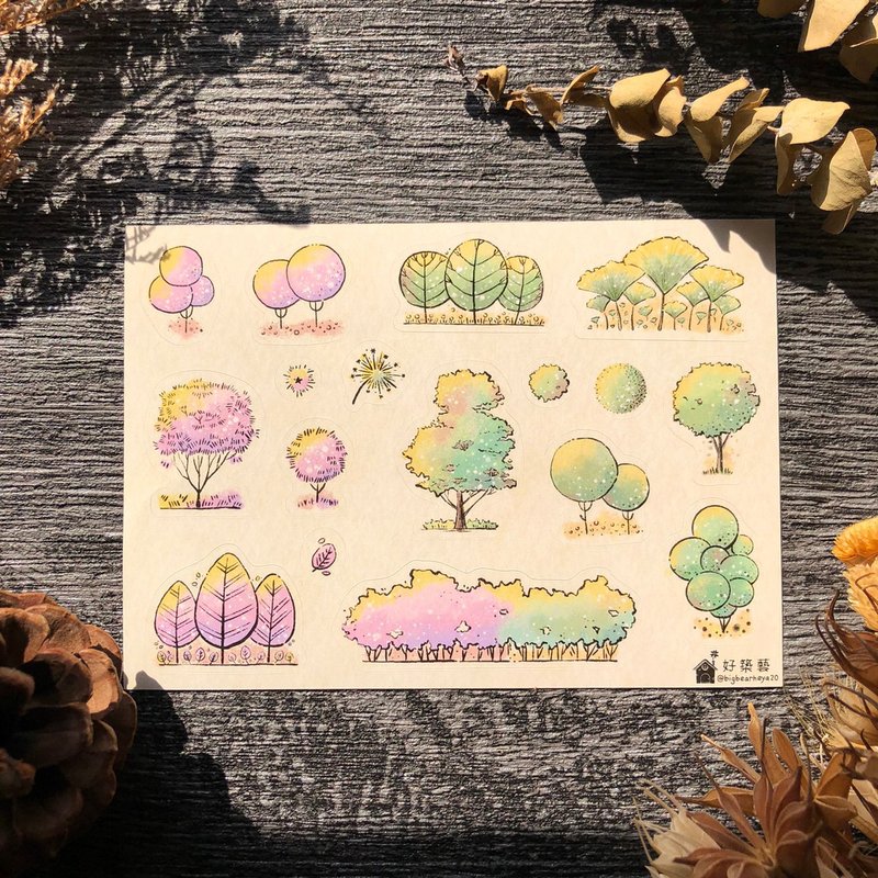 防水贴纸-春夏 - 贴纸 - 塑料 多色